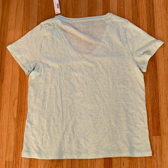 J Crew “vintage cotton” shirt XL heathery green women’s - Picture 6 of 10